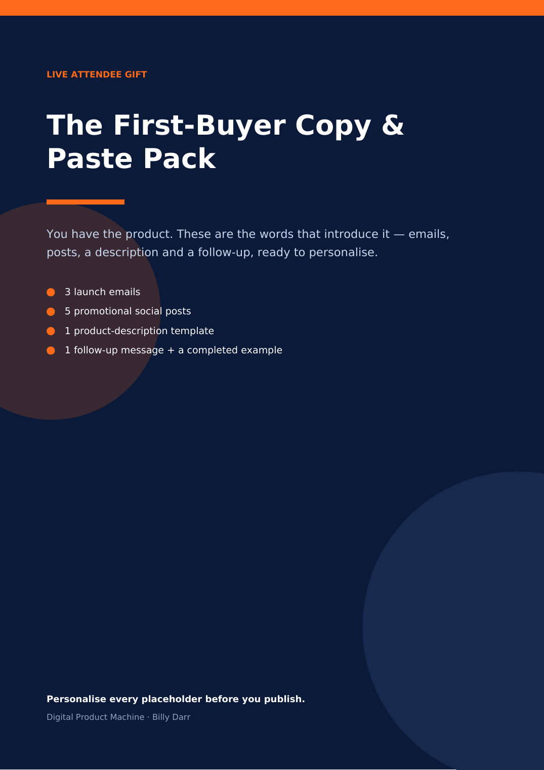 Cover of The First-Buyer Copy & Paste Pack
